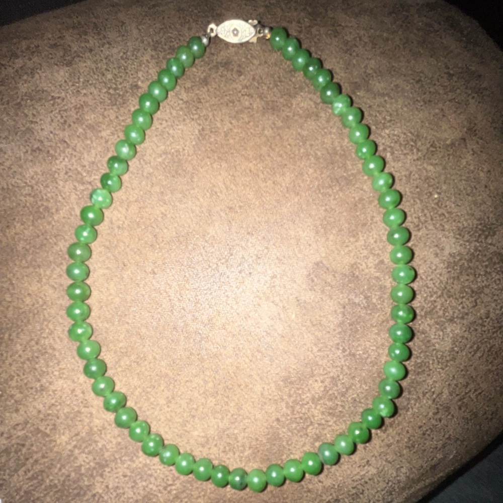 Authentic, Vintage, Jade Bead Necklace